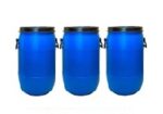 Plastic drums are a versatile and practical solution for storing and transporting vegetables.