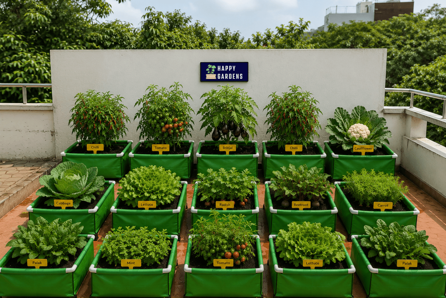 15 tray vegetable terrace garden monthly maintenance subscription 1 15 tray vegetable terrace garden monthly maintenance subscription