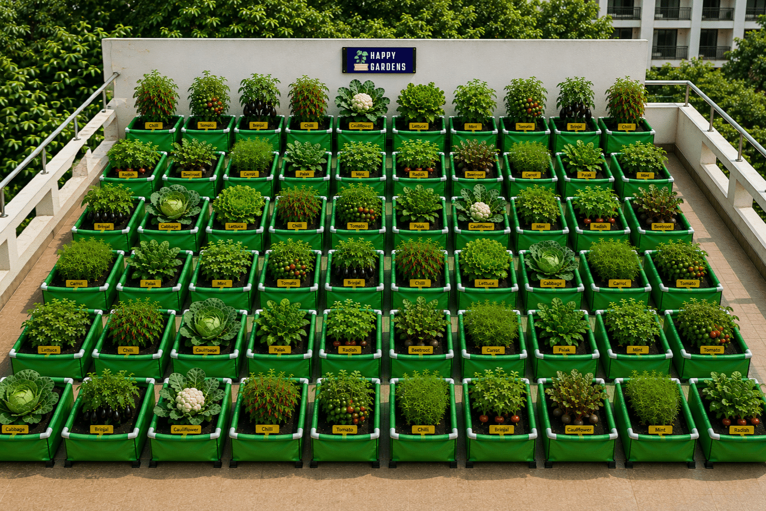 60 tray vegetable terrace garden monthly maintenance subscription 1 60 tray vegetable terrace garden monthly maintenance subscription